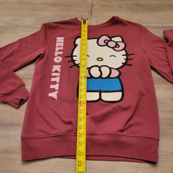 Hello Kitty Red Graphic Sweatshirt Women’s Small Kawaii Y2K Pullover Top - Picture 5 of 7